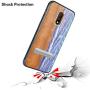 HHDY Compatible with Oneplus 6t Case, Wave Design with Metal Kickstand Anti-Fingerprint Protective Phone Case Cover for Oneplus 7