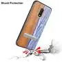 HHDY Compatible with Oneplus 6t Case, Wave Design with Metal Kickstand Anti-Fingerprint Protective Phone Case Cover for Oneplus 7