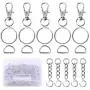 Swpeet 150Pcs Metal Lobster Claw Clasps Hook Kit, Including 30Pcs Key Chain Hooks, 30Pcs D Rings, 30Pcs Key Ring and 30Pcs Extender Chain with 30 Pcs Open Jump Rings for Making Handbags, Dog Collars Swpeet 150Pcs Metal Lobster Claw Clasps Hook Kit, Including 30Pcs Key Chain Hooks, 30Pcs D Rings, 30Pcs Key Ring and 30Pcs Extender Chain with 30 Pcs Open Jump Rings for Making Handbags, Dog Collars