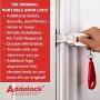 Addalock - (1 Piece ) The Original Portable Door Lock, Travel Lock, AirBNB Lock, School Lockdown Lock