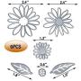 4 Sets / 27 PCS Metal Cutting Dies Stencil for Card Making Scrapbooking DIY Album Paper, TuNan Carbon Steel Template Molds, Embossing Tool for Envelope Gift Box - Flowers, Leaves, Circle, Oval