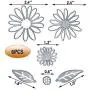 4 Sets / 27 PCS Metal Cutting Dies Stencil for Card Making Scrapbooking DIY Album Paper, TuNan Carbon Steel Template Molds, Embossing Tool for Envelope Gift Box - Flowers, Leaves, Circle, Oval