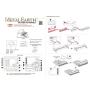Metal Earth Fascinations Grand Piano 3D Metal Model Kit