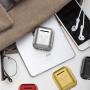 Metal AirPods Case, Full Protective Cover Accessories Compatible with Airpods Wireless Charging Case-Grey