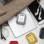 Metal AirPods Case, Full Protective Cover Accessories Compatible with Airpods Wireless Charging Case-Grey