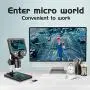LCD Digital Microscope,4.3 Inch 1080P 10 Megapixels,1-1000X Magnification Zoom Wireless USB Stereo Microscope Camera,10MP Camera Video Recorder with HD Screen LCD Digital Microscope,4.3 Inch 1080P 10 Megapixels,1-1000X Magnification Zoom Wireless USB Stereo Microscope Camera,10MP Camera Video Recorder with HD Screen