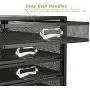 Mind Reader 5CABMESH-BLK Cabinet, Metal, File, Office Storage, Heavy Duty Multi-Purpose, Black 5 Drawer Mind Reader 5CABMESH-BLK Cabinet, Metal, File, Office Storage, Heavy Duty Multi-Purpose, Black 5 Drawer