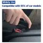 JUSTTOP 2-Pack Car Seat Belt Clip, Car Seat Belt Silencer Metal Tongue, Seat Safety Belt Buckle Auto Metal Seat, Universal for Most Vehicle-Black