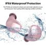 iLuv TB100 Rose Gold True Wireless Earbuds Cordless in-Ear Bluetooth 5.0 with Hands-Free Call MEMS Microphone, IPX6 Waterproof Protection, Long Playtime; Includes Compact Charging Case & 3 Ear Tips