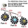 inRobert PLD09210S12HH Video Card Cooling Fan for ASUS Strix R9 390X 390 RX480 RX580 GTX 980Ti 1060 1070 1080 Graphic Card (Fan-3pcs)