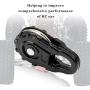VGEBY1 RC Crawler Winch Snatch Block, Black Metal RC Car Parts Heavy Duty Winch Snatch Block for 1:10 RC Car