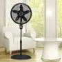 Lasko 1843 18″ Remote Control Cyclone Pedestal Fan with Built-in Timer, Black Features Oscillating Movement and Adjustable Height Lasko 1843 18″ Remote Control Cyclone Pedestal Fan with Built-in Timer, Black Features Oscillating Movement and Adjustable Height