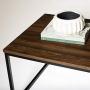 Walker Edison Furniture Modern Wood Open Rectangle Coffee Accent Table Living Room, 42 Inch, Walnut Brown