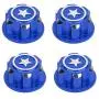 Vbest life Aluminium Alloy Hex Wheel Mount Nuts, 4pcs Metal 17mm Hex Wheel Nut RC Spare Part Replacement Compatible with X-MAXX Summit Traxxas RC Car(Mazarine)