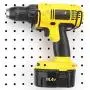 Pegboard Drill Holder - Black, Steel - Hooks to Any Peg Board - Pegboard Organization Accessory - Add to Pegboard in Your Tool Shed, Garage, or Workbench Pegboard Drill Holder - Black, Steel - Hooks to Any Peg Board - Pegboard Organization Accessory - Add to Pegboard in Your Tool Shed, Garage, or Workbench