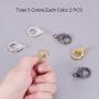 PandaHall Elite 6 Pcs Alloy Lobster Claw Clasps Cord End with Rhinestone 31x22x7mm for Jewelry Making 3 Colors