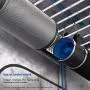 TerraBloom ECMF-250, Quiet 10'' Inline Duct Fan with 0-100% Variable Speed Controller, Air Tight Metal Casing, Energy Efficient EC Motor. Heating and Cooling Booster and Exhaust Blower For Grow Rooms