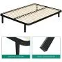 YITAHOME Queen Bed Frame 10 Inch Metal Platform with Wood Slats Support Reinforced Mattress Foundation 1000 Lbs Heavy Duty No Box Spring Needed, Black YITAHOME Queen Bed Frame 10 Inch Metal Platform with Wood Slats Support Reinforced Mattress Foundation 1000 Lbs Heavy Duty No Box Spring Needed, Black
