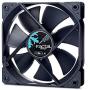 Fractal Design Dynamic X2 GP-12 PMW Computer Fan - Silent Fan - High Airflow – 120x120x25 mm – 1200RPM – FDB-Bearings – Trip Wire - Aerodynamically Shaped Struts - Black Edition (Single)