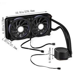 BETAZOOER 240mm Liquid CPU Cooler, Dual ML120 PWM Fans, Intel LEA2066, 2011-V3, 1151/1155/1156/X58/X79, AMD Socket AM4 …