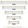 Necklace Extenders, 10Pcs Stainless Steel Gold Silver Necklace Bracelet Anklet Extension Chains with Lobster Clasps and Closures for Jewelry Making