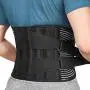 Freetoo Back Braces for Lower Back Pain Relief with 6 Stays, Breathable Back Support Belt for Men/Women for work , Anti-skid lumbar support belt with 16-hole Mesh for sciatica(M)