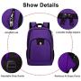 Travel Backpack for Women,15.6 Inch Laptop Backpack School Backpack for Girls with USB Charging Slit, Anti Theft Casual Daypack College Backpack for Women/Girls, Purple