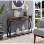 Convenience Concepts Tucson Deluxe 2 Tier Console Table, Barnwood