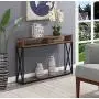 Convenience Concepts Tucson Deluxe 2 Tier Console Table, Barnwood