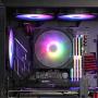 Vetroo L5 Black Low Profile CPU Air Cooler for AMD Ryzen AM4/Intel LGA1200 115X w/ 5 Heatpipes and 120mm Quiet PWM Fan