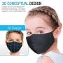 Maxboost Fabric Kid Face Mask - Pack of 3 (Kid Size) 2 Soft Layer, Reusable, Washable Cover - Black Maxboost Fabric Kid Face Mask - Pack of 3 (Kid Size) 2 Soft Layer, Reusable, Washable Cover - Black
