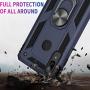 Suordii for Galaxy A01 Case with HD Screen Protector 360 Metal Rotating Ring Kickstand Holder Magnetic Car Mount Armor Heavy Duty Shockproof Case for Samsung Galaxy A01 - Blue