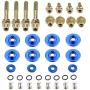 Dewhel B-SERIES B16 B17 B18 VTEC LOW-PROFILE SLIM VALVE COVER HARDWARE WASHER BOLT Color Blue