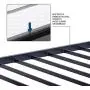 Olee Sleep 18'' Heavy Duty Queen Steel Slat, No Box Spring Needed, Black Olee Sleep 18'' Heavy Duty Queen Steel Slat, No Box Spring Needed, Black