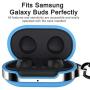 HALLEAST for Galaxy Buds+ Plus Cover, Galaxy Buds Carrying Case TPU Full Protective Skin with Keychain Compatible Samsung Galaxy Buds Wireless 2019 2020 Earbuds Accessories, Light Blue