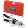 Mophorn CT-300-L Hydraulic Tube Expander 11 Lever HVAC Swaging Tool Kit 3/8 to 1-5/8inch Hydraulic Copper Tube Expander Tool with Tube Cutter and Deburring Tool Mophorn CT-300-L Hydraulic Tube Expander 11 Lever HVAC Swaging Tool Kit 3/8 to 1-5/8inch Hydraulic Copper Tube Expander Tool with Tube Cutter and Deburring Tool
