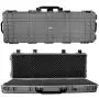 Eylar 44 Inch Protective Roller Tactical Rifle Hard Case with Foam, Mil-Spec Waterproof & Crushproof, Two Rifles Or Multiple Guns, Pressure Valve with Lockable Fittings Gray Eylar 44 Inch Protective Roller Tactical Rifle Hard Case with Foam, Mil-Spec Waterproof & Crushproof, Two Rifles Or Multiple Guns, Pressure Valve with Lockable Fittings Gray