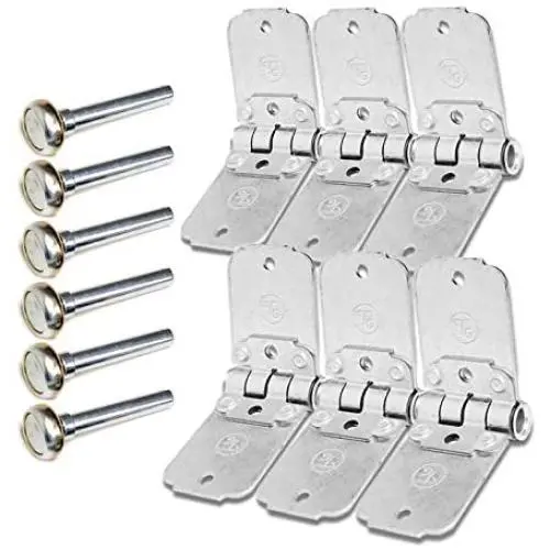 6 Set x Transglobal Mild Steel Roll Up End Hinge (Metallic)+Steel Roller (1.00'') Works with Freight Trailer Truck Roll Up Door (TG-69035, TG-61174) 6 Set x Transglobal Mild Steel Roll Up End Hinge (Metallic)+Steel Roller (1.00'') Works with Freight Trailer Truck Roll Up Door (TG-69035, TG-61174)