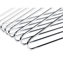 Quality Hangers 8 Heavy Duty Metal Suit Hanger Coat Hangers with Polished Chrome (Suit Coat Hanger)