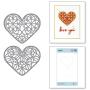 Spellbinders Forever Love Hearts Thin Metal Etched Die Set