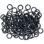 Chain Maille Aluminum Jump Ring Connecting Loops – Create Jewelry, Accessories, Clothing, and More (Gunmetal Gray, 135 Pieces)