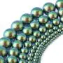 Swarovski Crystal, 5810 Crystal Round Pearl Beads, 8mm, Scarabaeus Green, 50 pc Strand