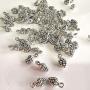 Mystart 100 Pieces Mini Pine Cone Charms Pendants Jewelry Making Findings DIY Accessories (Antique Silver)