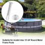 Blasoul Plastic Pool Joint Pins (24 pcs) for Intex 10ft-12ft (2016 Season & After) & 13ft-24ft (2015 Season & Before) Metal Frame Pools with Extra 24 pcs Rubber Seals Pool Replacement Parts