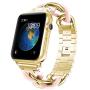 ANCOOL Compatible with Apple Watch Link Bracelet Series 6 Band Women Men, Stainless Steel Metal Link Wristband Replacement for Apple Watch Series 6 5 4 3 2 1