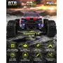 1:10 Scale Brushless RC Cars 65 km/h Speed - Boys Remote Control Car 4x4 Off Road Monster Truck Electric - All Terrain Waterproof Toys for Kids and Adults -2 Body Shell + Connector for 30+ Min Play