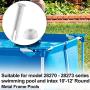 Plastic Swimming Pool Joint Pins (10 pcs) with Rubber Seals for Intex 13-24 (2016 Season & After) Above Ground Round Metal Frame Pools and Intex Rectangular Metal Frame Pools Pool Replacement Parts
