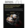 Moxil Double Unit Drive Original 3.5MM Metal in-Ear Wired Earphones HiFi Stereo Bass Earbuds Headphones with Microphone for Phone Computer Headset