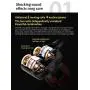Moxil Double Unit Drive Original 3.5MM Metal in-Ear Wired Earphones HiFi Stereo Bass Earbuds Headphones with Microphone for Phone Computer Headset