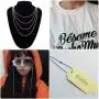 Pistha 20 Pieces Stainless Steel Bead Chain 30 Inches Ball Chain Necklaces